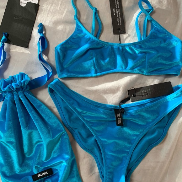 TRIANGL ANDREA velvet swim set. - Picture 3 of 8